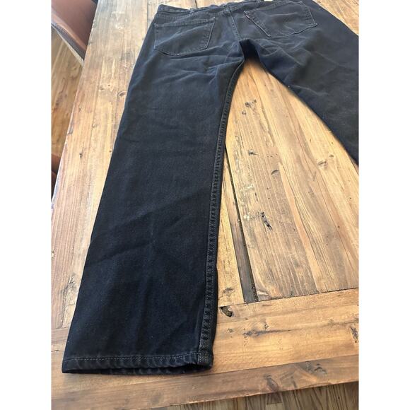 Levi’s 505 Men’s Black Jeans Size 38x32 Pants Straight Leg Classic Fit - Picture 15 of 16